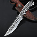 Steel Fixed Blade Knife – Hunting VG10 Leather Sheath Kydex Sheath Outdoor Collector product image