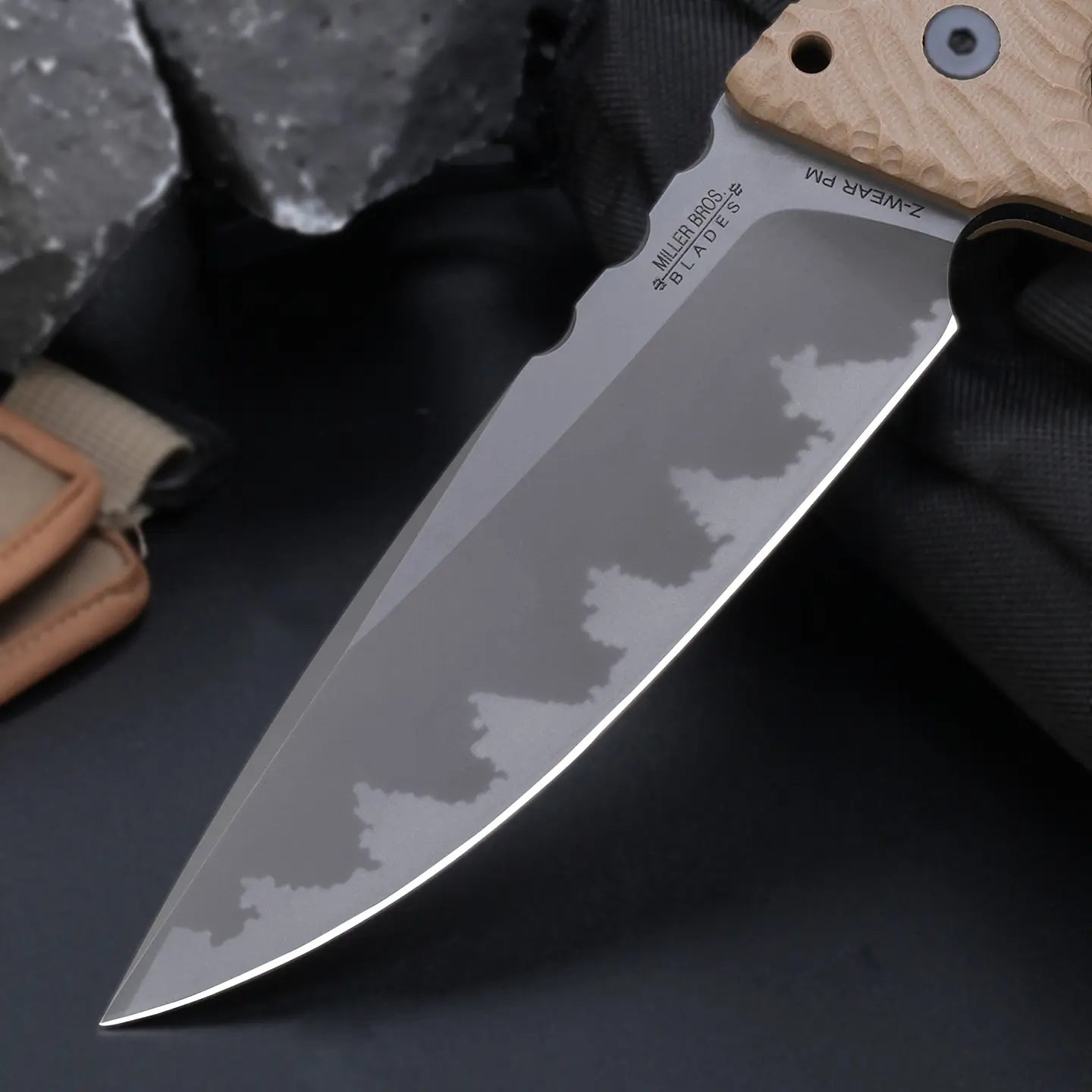 Steel Fixed Blade Knife – Juggernaut Z-WEAR 8mm Overbuilt with Tactical Pry detail image