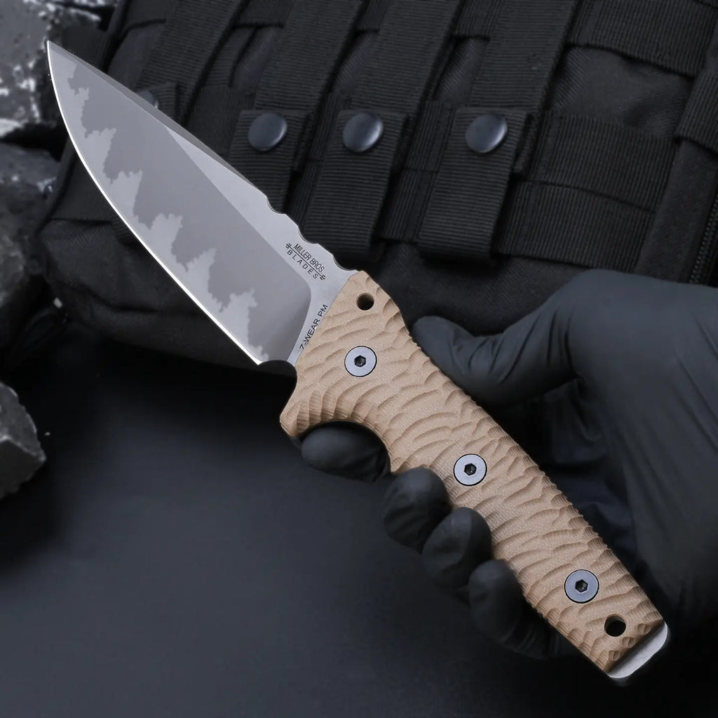 Steel Fixed Blade Knife – Juggernaut Z-WEAR 8mm Overbuilt with Tactical Pry detail image - detail view 3