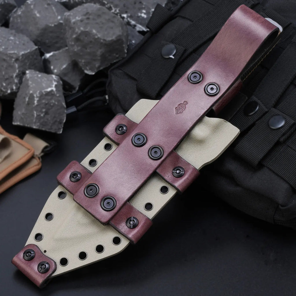 Steel Fixed Blade Knife – Juggernaut Z-WEAR 8mm Overbuilt with Tactical Pry detail image - detail view 6