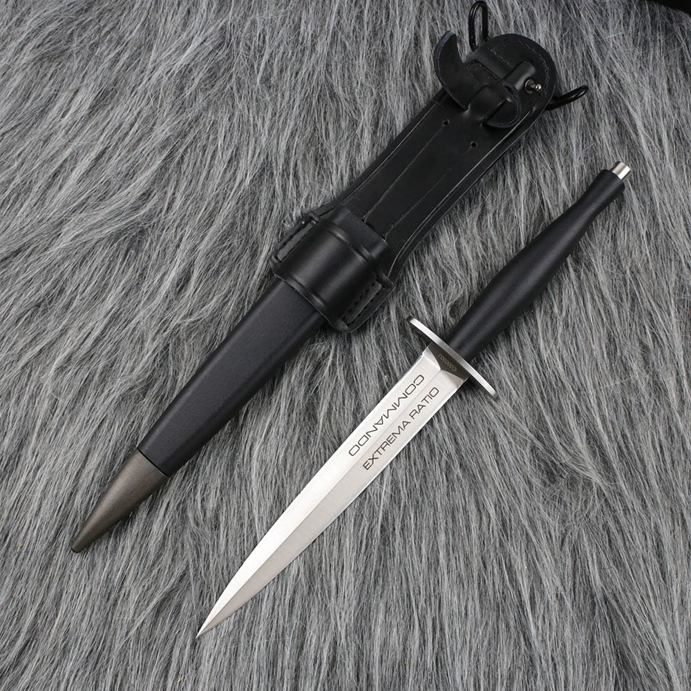 Steel Fixed Blade Knife – Sentry's Edge N690 Tactical with Fiberglass Handle detail image