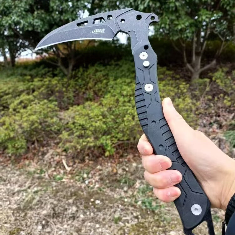 Steel Folding Knife – 3Cr13 Axe with Ice Axe Design Window Breaker EDC Tool detail image - detail view 6