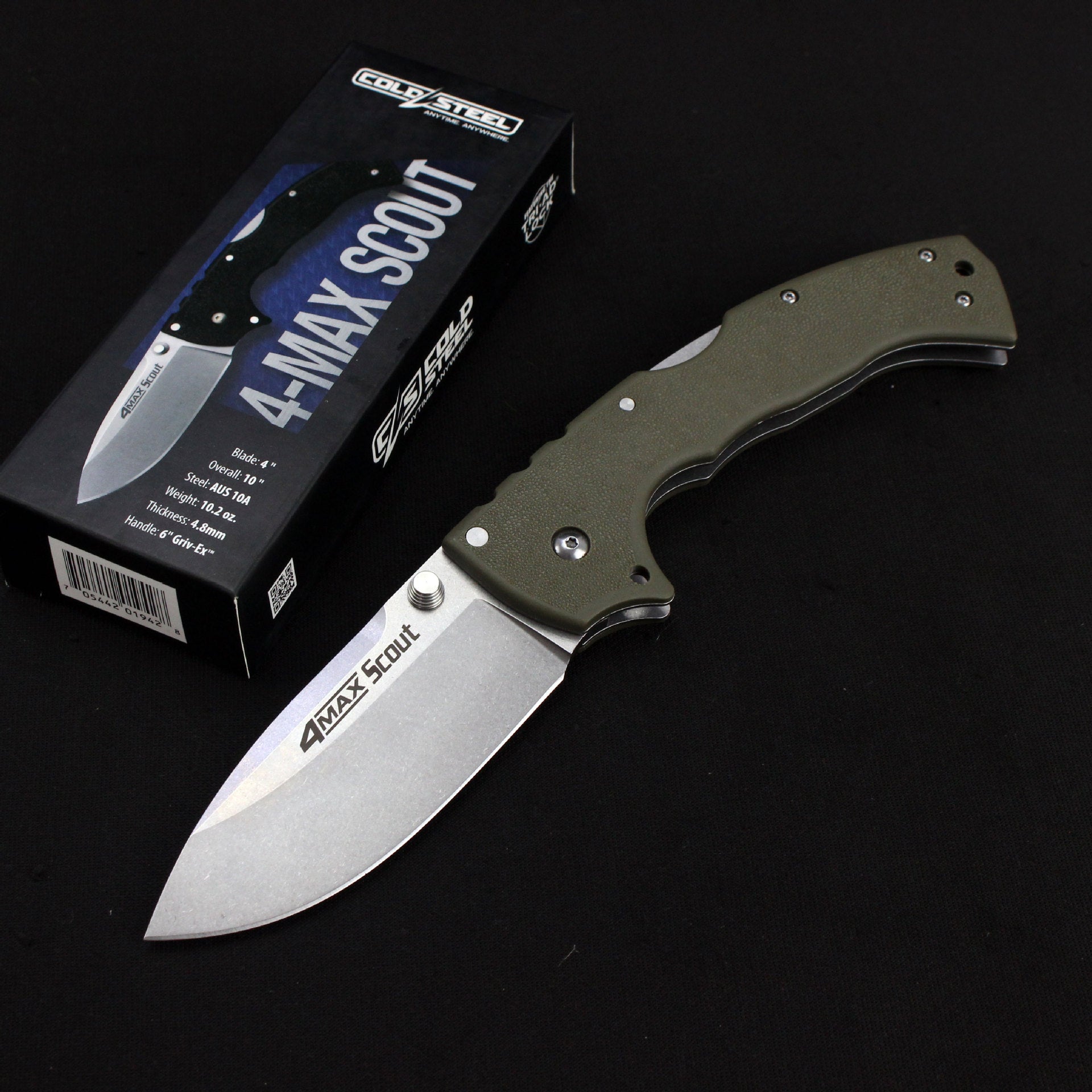 Steel Folding Knife – Cold Pocket Stonewashed Nylon Fiber Handle EDC Camping Tactical variant image - product view 9