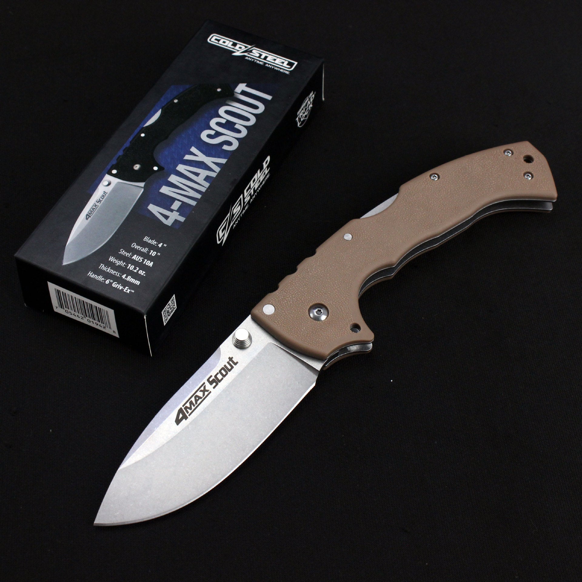 Steel Folding Knife – Cold Pocket Stonewashed Nylon Fiber Handle EDC Camping Tactical variant image - product view 10