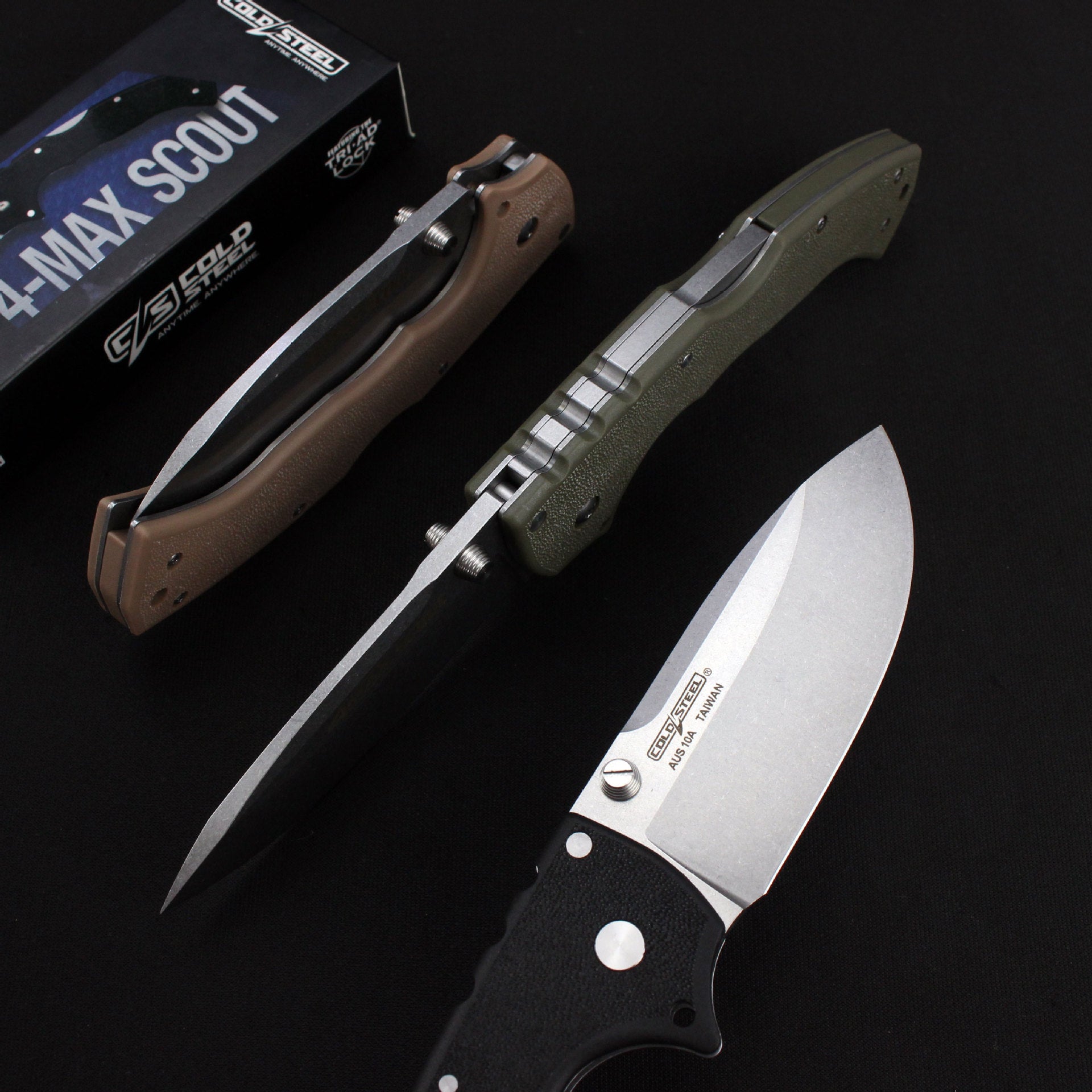 Steel Folding Knife – Cold Pocket Stonewashed Nylon Fiber Handle EDC Camping Tactical detail image - detail view 6