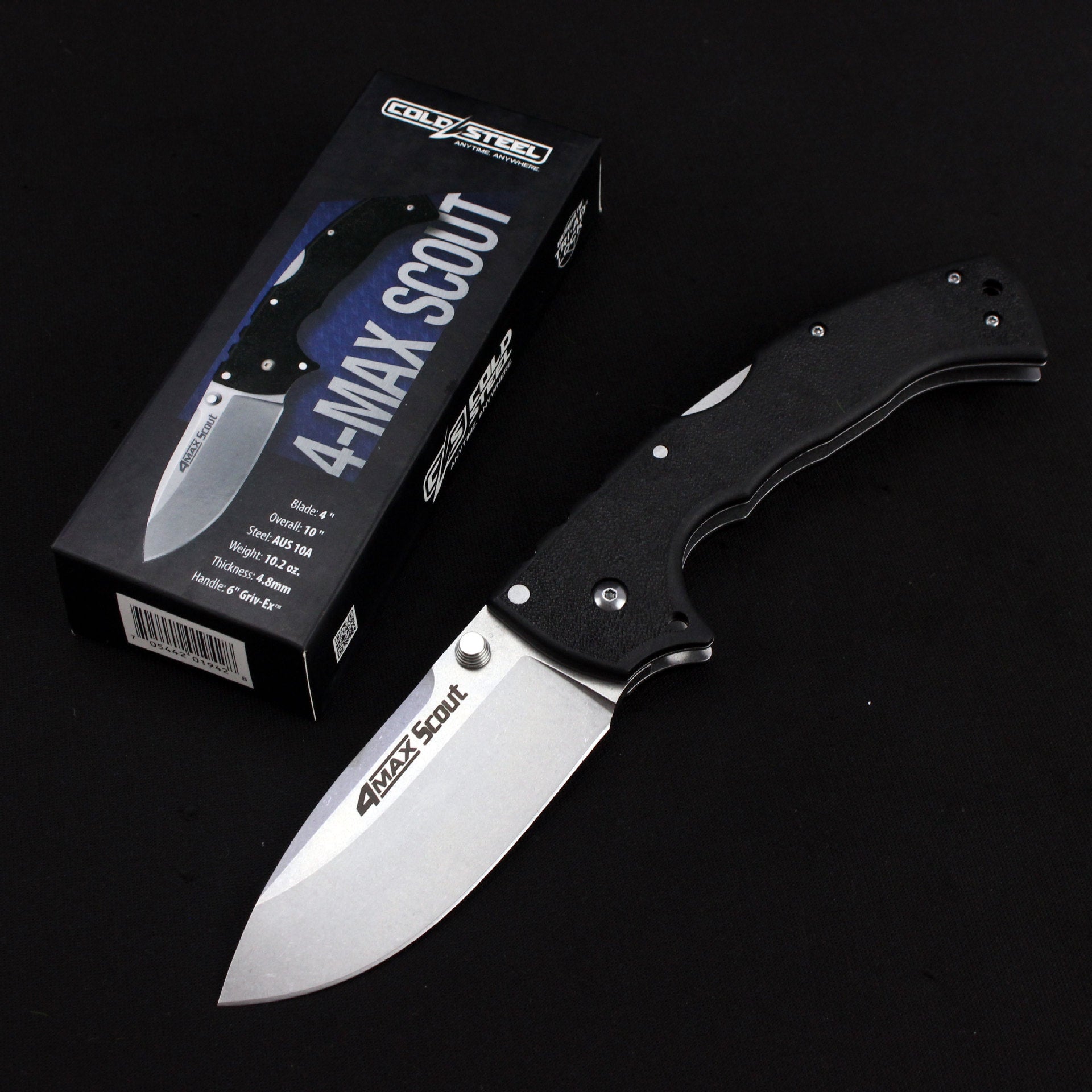 Steel Folding Knife – Cold Pocket Stonewashed Nylon Fiber Handle EDC Camping Tactical variant image