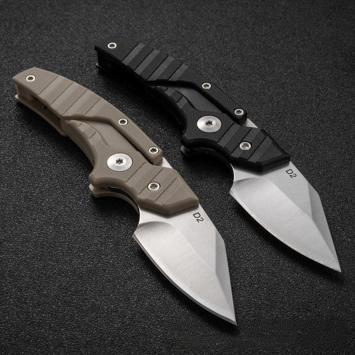 Steel Folding Knife – D2 2-in-1 Transformable Push Dagger EDC Tactical Self Defense detail image - detail view 12