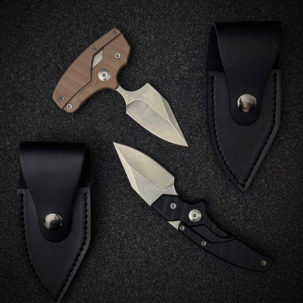 Steel Folding Knife – D2 2-in-1 Transformable Push Dagger EDC Tactical Self Defense detail image - detail view 15