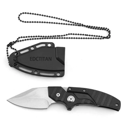 Steel Folding Knife – D2 2-in-1 Transformable Push Dagger EDC Tactical Self Defense detail image - detail view 29