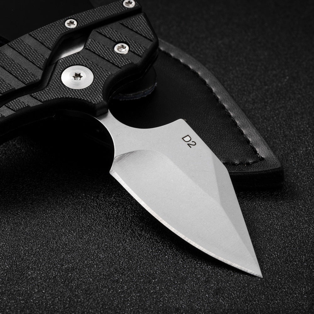 Steel Folding Knife – D2 2-in-1 Transformable Push Dagger EDC Tactical Self Defense detail image - detail view 6