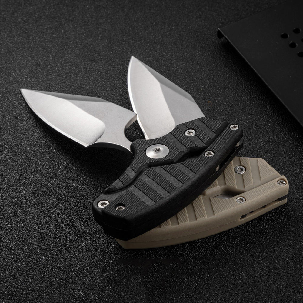 Steel Folding Knife – D2 2-in-1 Transformable Push Dagger EDC Tactical Self Defense detail image - detail view 8