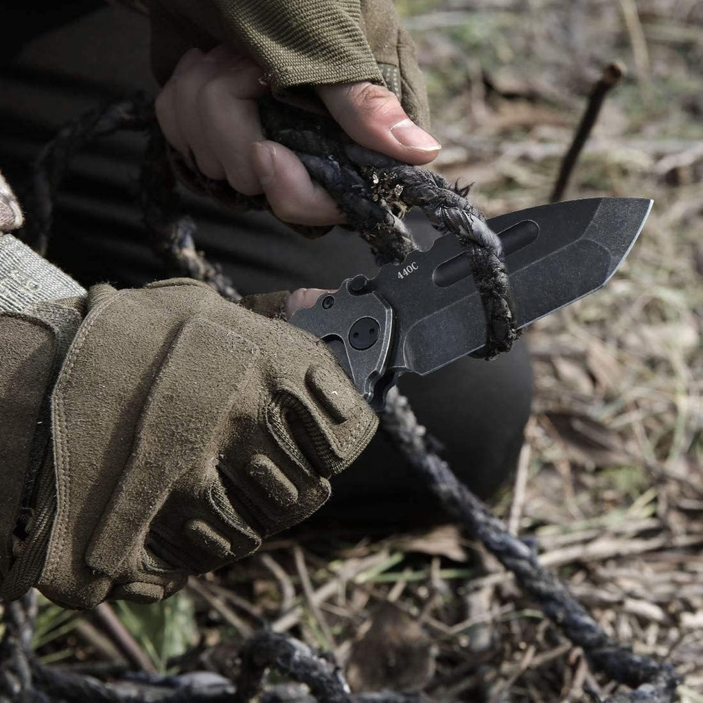 Steel Folding Knife – Machete D2 59-60 HRC Camping Machete Outdoor EDC Survival detail image - detail view 10