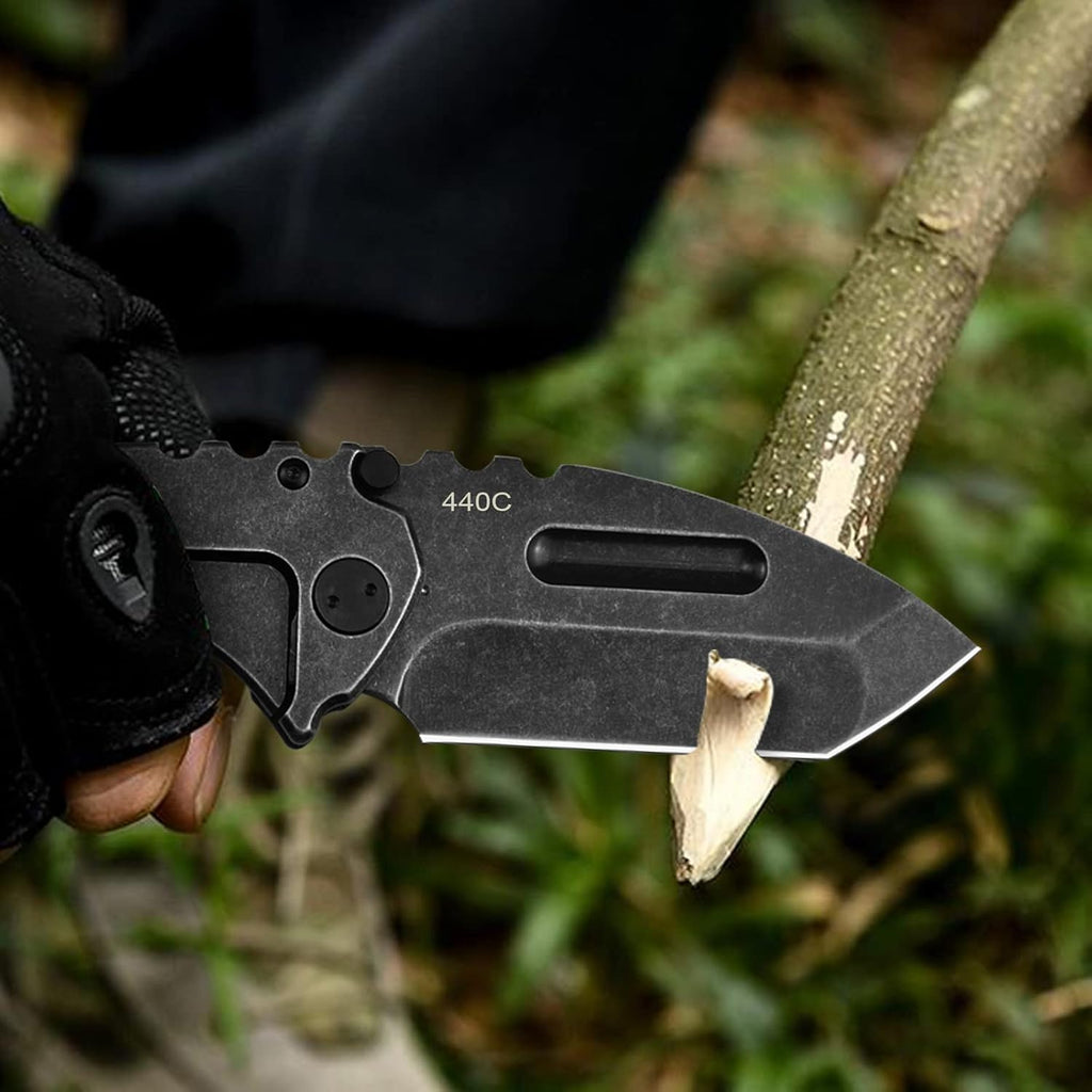 Steel Folding Knife – Machete D2 59-60 HRC Camping Machete Outdoor EDC Survival detail image - detail view 4