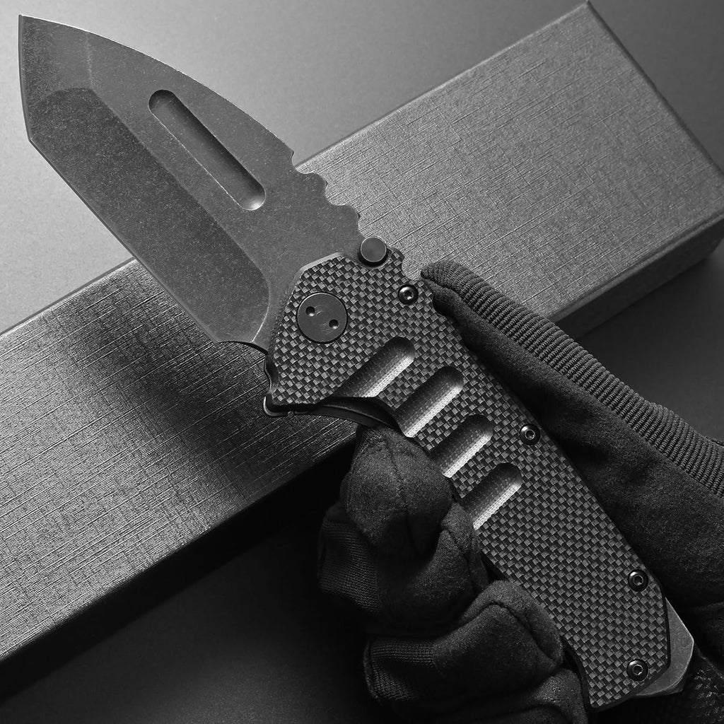 Steel Folding Knife – Machete D2 59-60 HRC Camping Machete Outdoor EDC Survival detail image - detail view 7