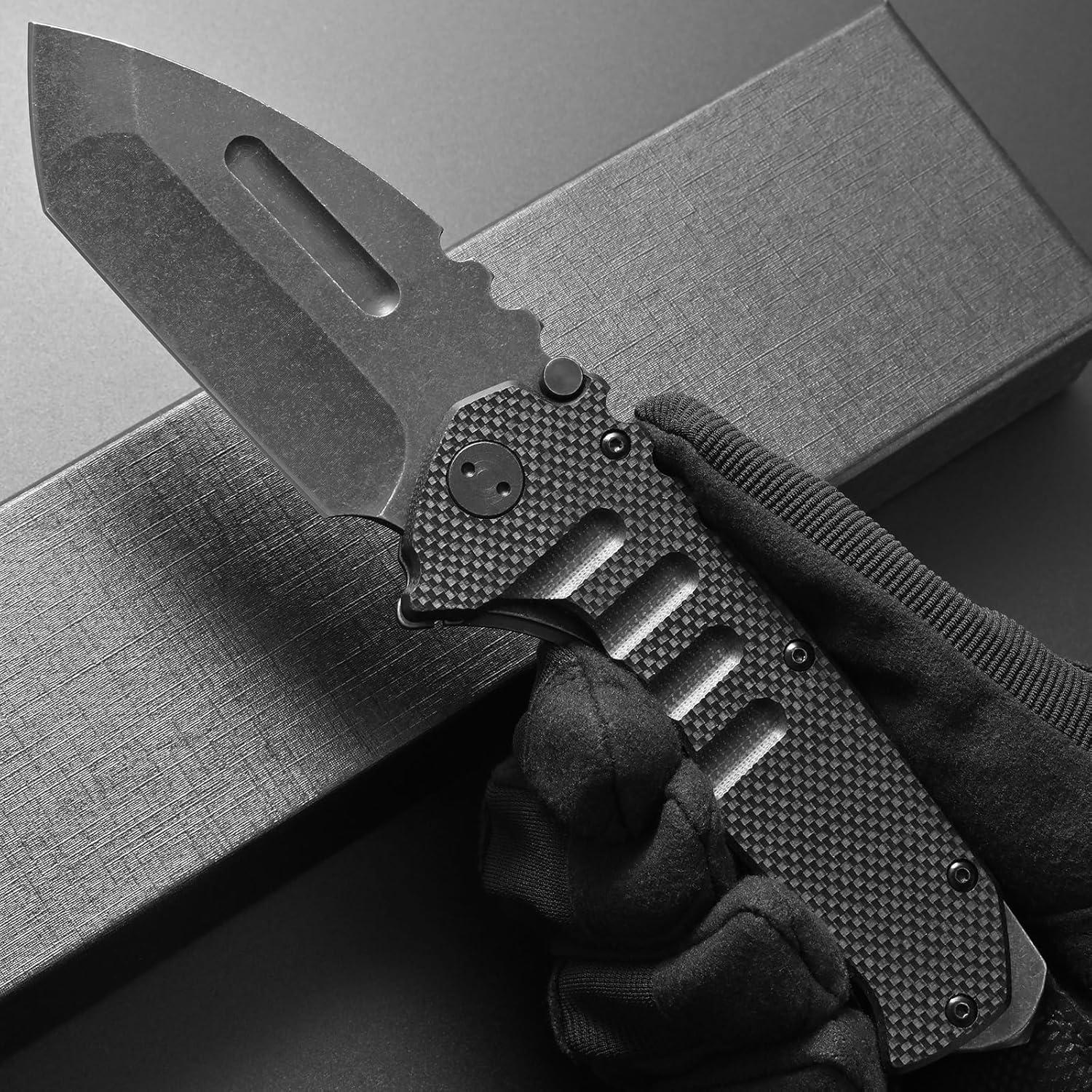 Steel Folding Knife – Machete D2 59-60 HRC Camping Machete Outdoor EDC Survival detail image - detail view 7