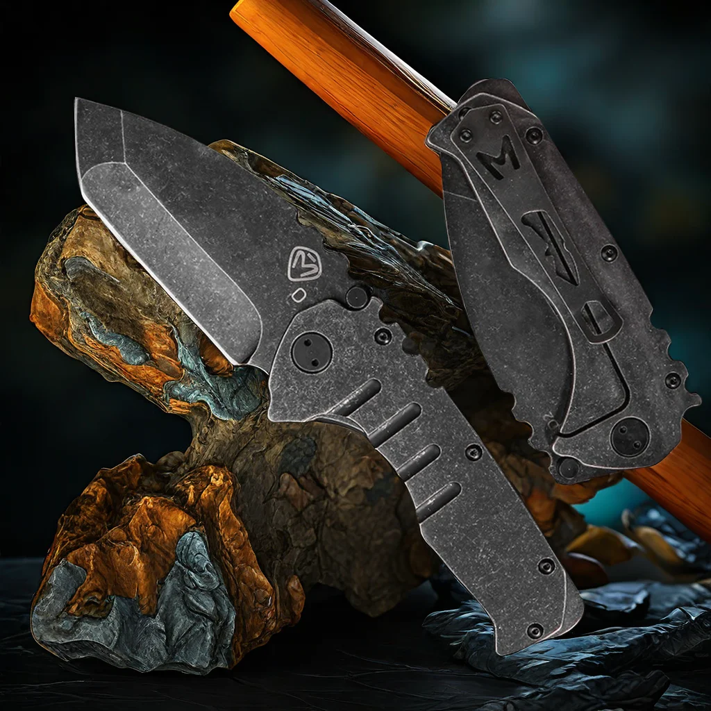 Steel Folding Knife – Machete D2 59-60 HRC Camping Machete Outdoor EDC Survival product image