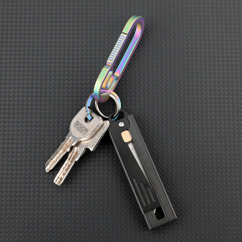 Steel Folding Knife – Tactical D2 Gravity Opening Aluminum Handle EDC Stress Relief detail image - detail view 10
