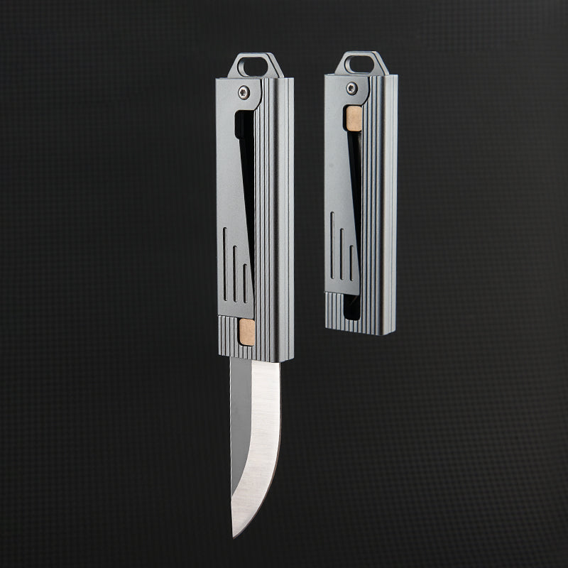 Steel Folding Knife – Tactical D2 Gravity Opening Aluminum Handle EDC Stress Relief detail image - detail view 14