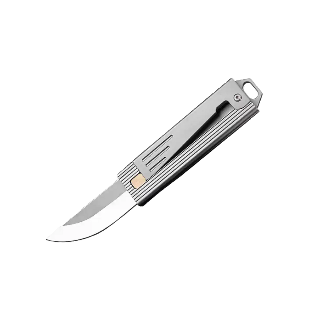 Steel Folding Knife – Tactical D2 Gravity Opening Aluminum Handle EDC Stress Relief detail image - detail view 15