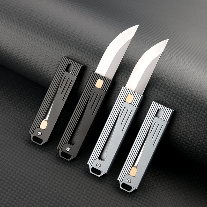 Steel Folding Knife – Tactical D2 Gravity Opening Aluminum Handle EDC Stress Relief detail image - detail view 7