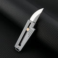 Steel Folding Knife – Tactical D2 Gravity Opening Aluminum Handle EDC Stress Relief product image