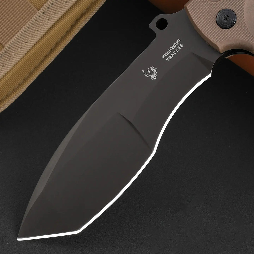 Steel Folding Knife – Tactical N690 Back-Lock Rescue Camping Survival EDC Outdoor detail image - detail view 4