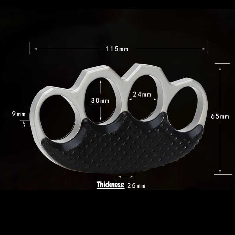 Steel Four Finger Knuckles – High-Strength Extreme-Thick 25mm with Tactical Grip Pads detail image - detail view 6