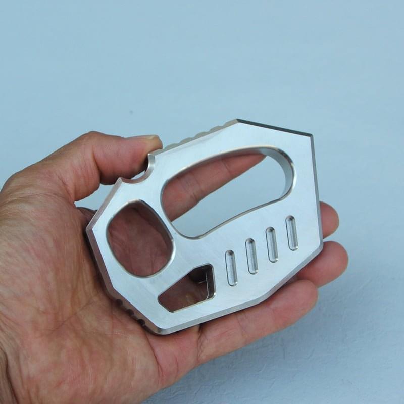 Steel Four Finger Knuckles – Skywalker Futuristic with 304 or Brass CNC Machined detail image