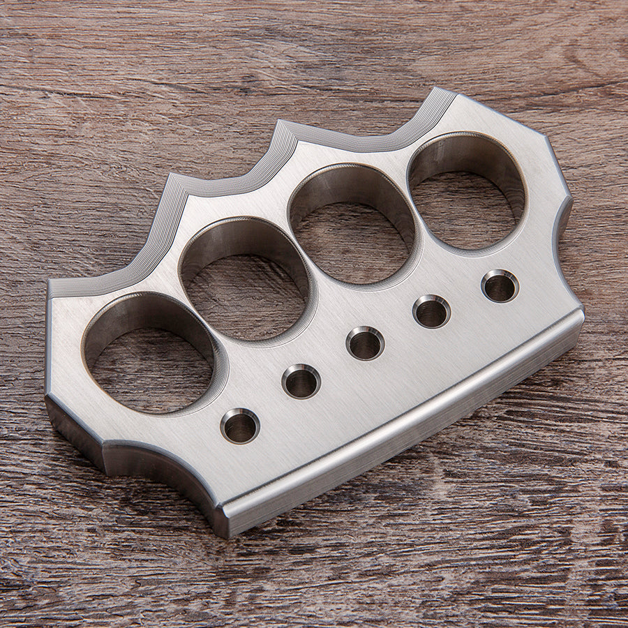 Steel Spiked Knuckles – Brass with Duster Self Defense with 304 detail image