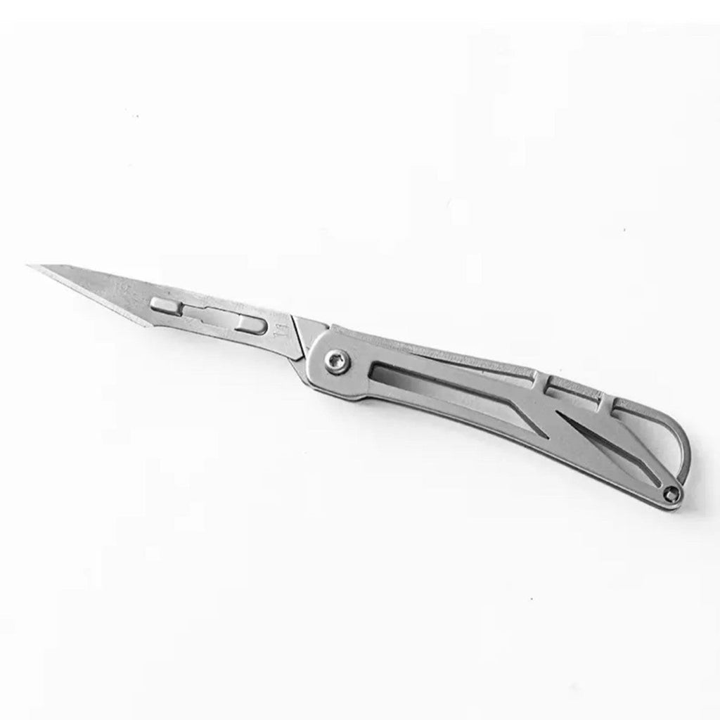 Steel Utility Knife – SharpFlex with Pocket EDC with Replaceable No. 11 Surgical Blade detail image - detail view 9