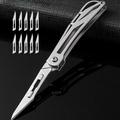 Steel Utility Knife – SharpFlex with Pocket EDC with Replaceable No. 11 Surgical Blade product image