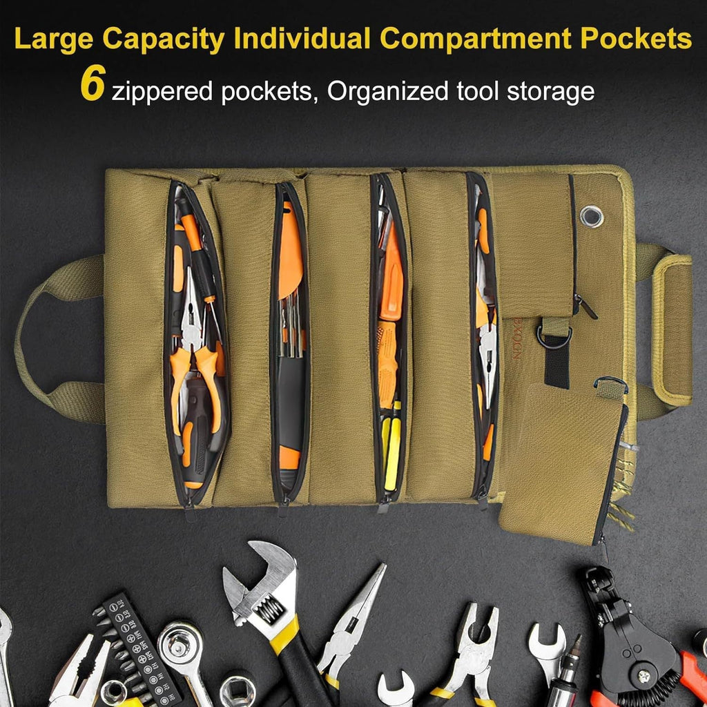 Tactical EDC Pouch – Multi-Functional Roll-Up Tool Organizer with Versatile Storage Bag detail image - detail view 5