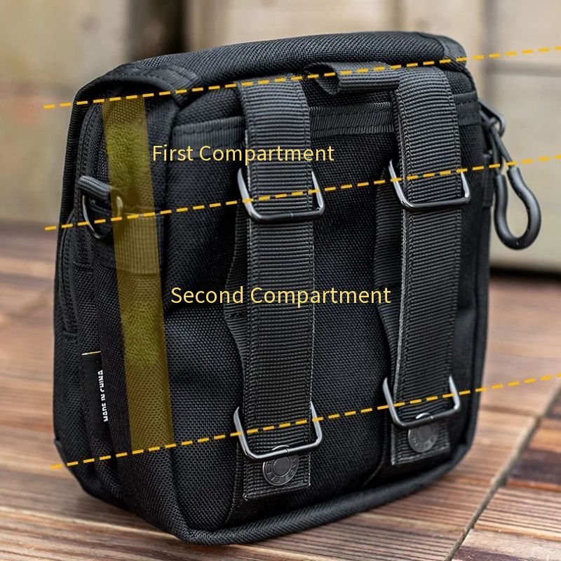 Tactical EDC Pouch – Raccoon Bag with Multi-Functional Crossbody & Waist Pack detail image - detail view 14
