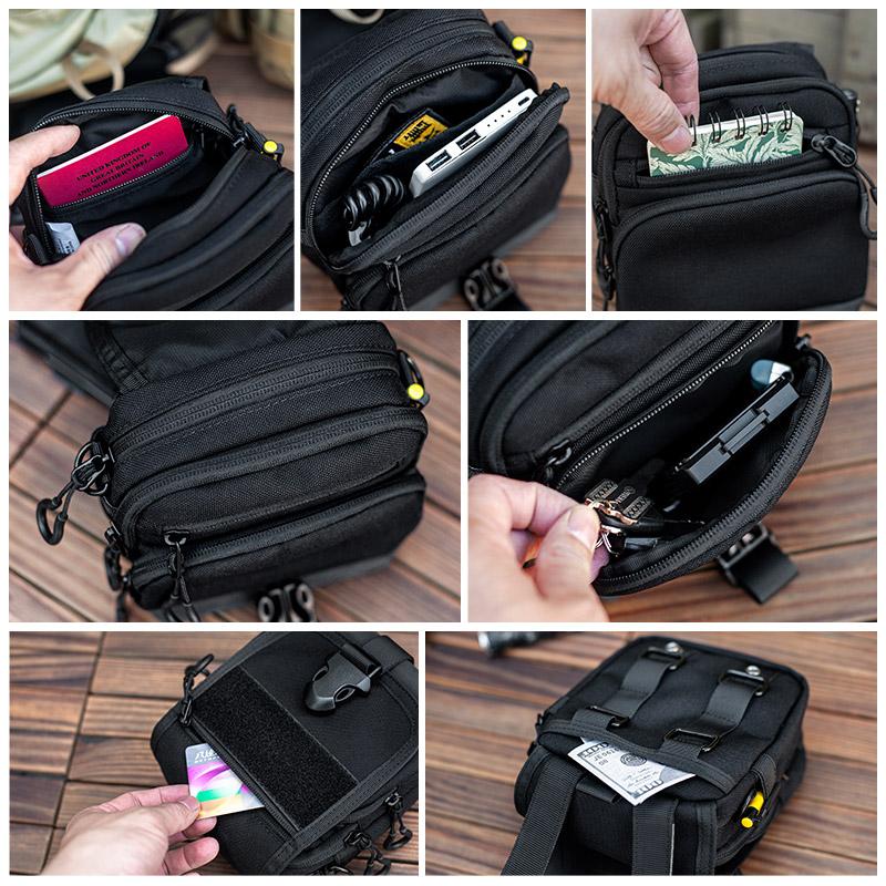 Tactical EDC Pouch – Raccoon Bag with Multi-Functional Crossbody & Waist Pack detail image - detail view 7