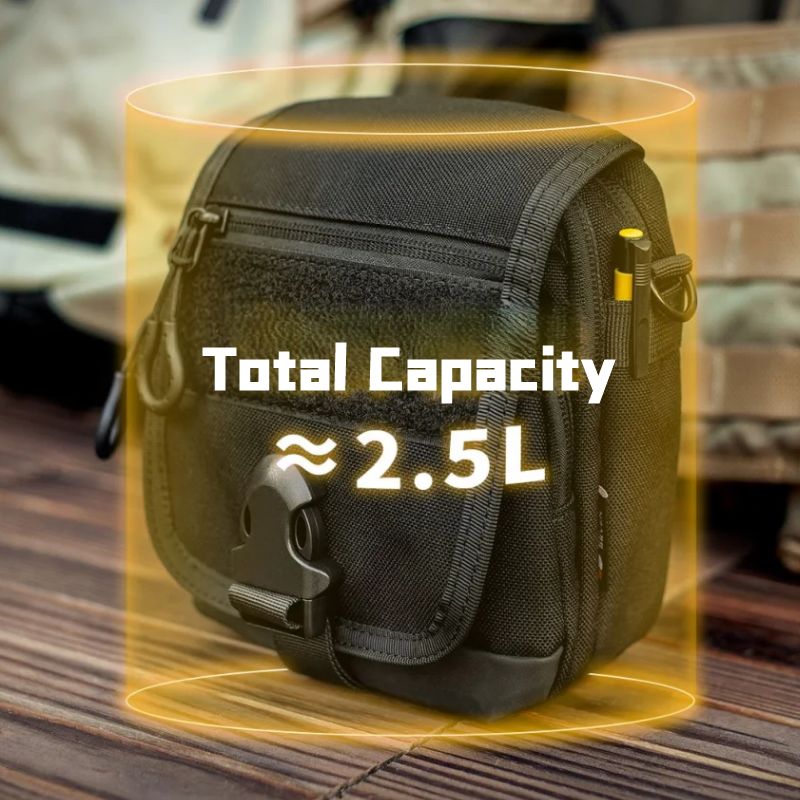 Tactical EDC Pouch – Raccoon Bag with Multi-Functional Crossbody & Waist Pack detail image - detail view 8
