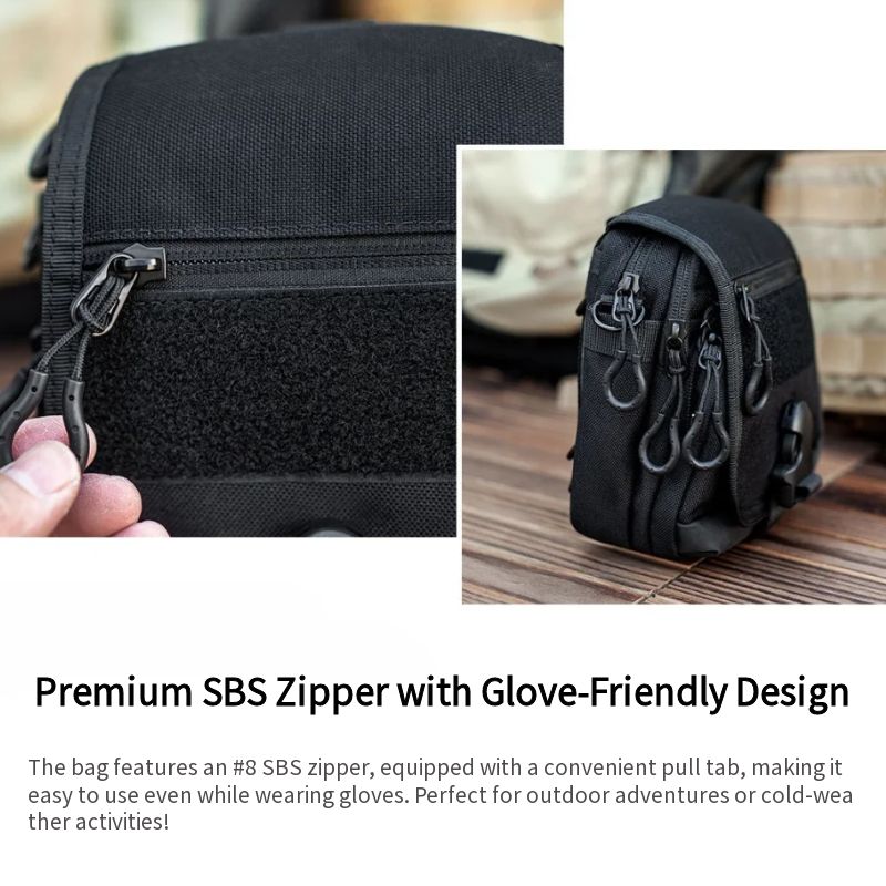 Tactical EDC Pouch – Raccoon Bag with Multi-Functional Crossbody & Waist Pack detail image - detail view 9