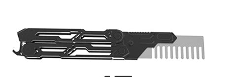 Titanium Balisong Trainer – Butterfly Knife Flipping EDC Training Utility variant image