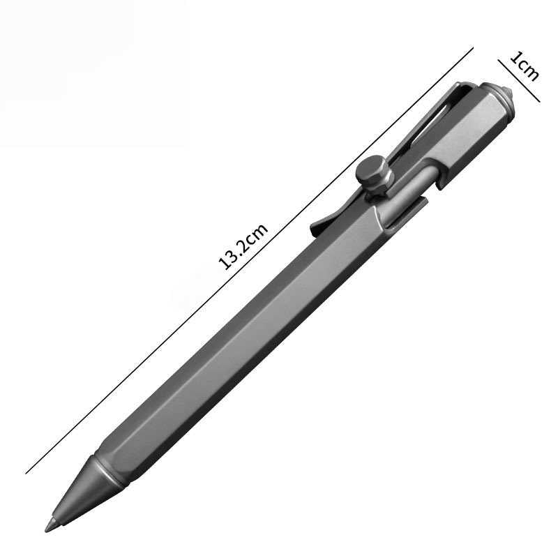 Titanium Tactical Pen - Tungsten Steel Window Breaker EDC Self-Defense Writing Tool