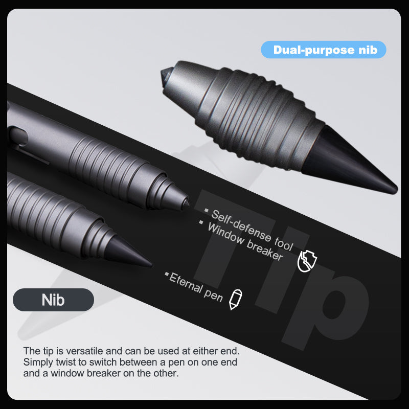 Titanium Bolt Action Tactical Pen – Bullet Ant 2.0 - Multi-Tool with EDC detail image - detail view 11
