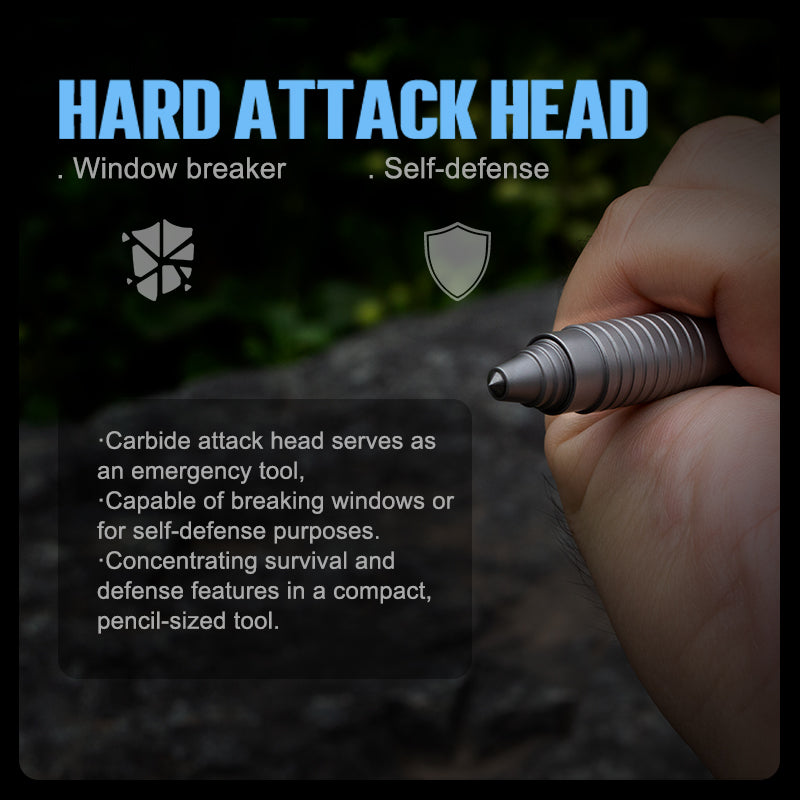 Titanium Bolt Action Tactical Pen – Bullet Ant 2.0 - Multi-Tool with EDC detail image - detail view 14
