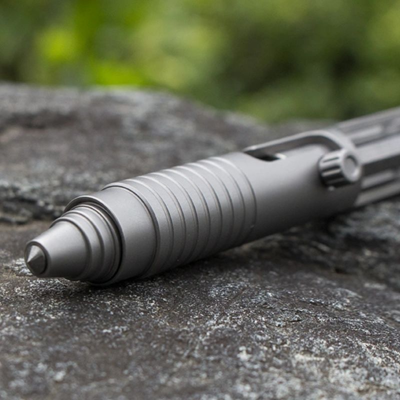 Titanium Bolt Action Tactical Pen – Bullet Ant 2.0 - Multi-Tool with EDC detail image - detail view 3