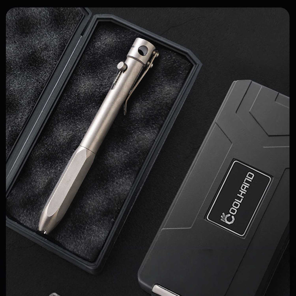Titanium Bolt Action Tactical Pen – Heavy-Duty EDC Writing & Self-Defense Tool detail image - detail view 7