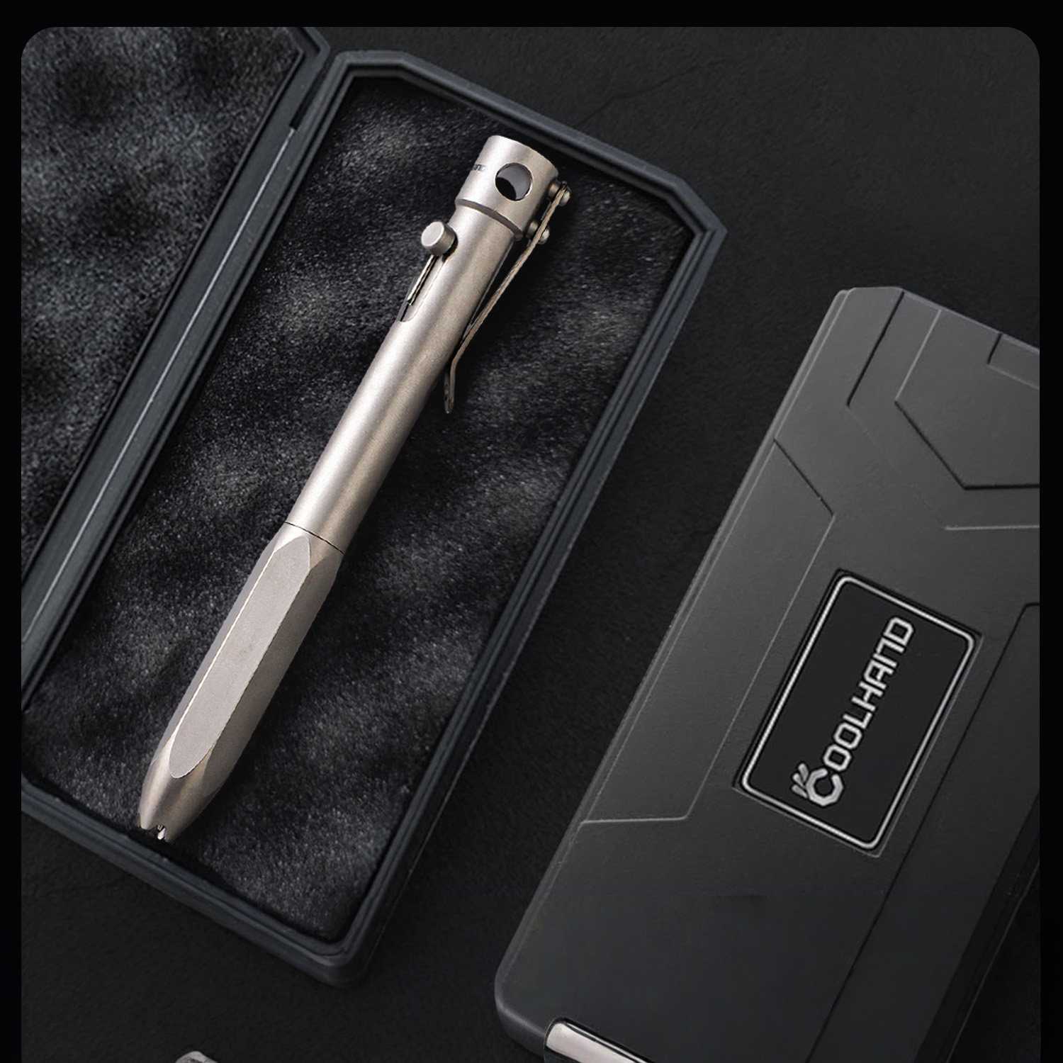 Titanium Bolt Action Tactical Pen – Heavy-Duty EDC Writing & Self-Defense Tool detail image - detail view 7
