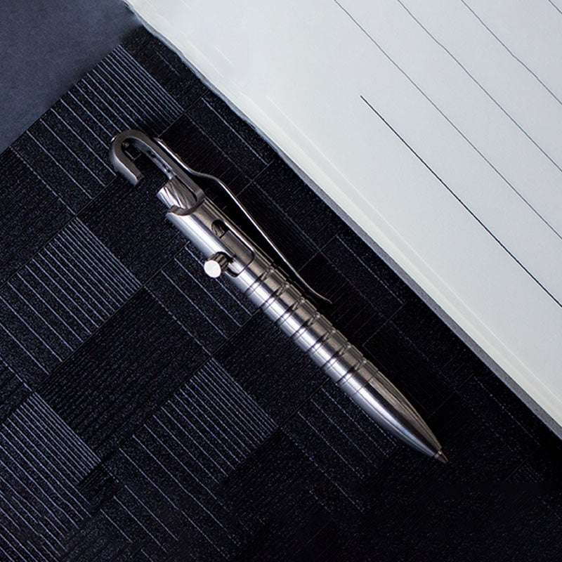 Titanium Bolt Action Tactical Pen – Ultimate GR5 with Waterproof EDC with Secure Hook variant image