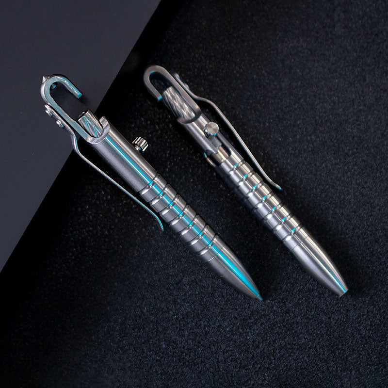 Titanium Bolt Action Tactical Pen – Ultimate GR5 with Waterproof EDC with Secure Hook detail image - detail view 10