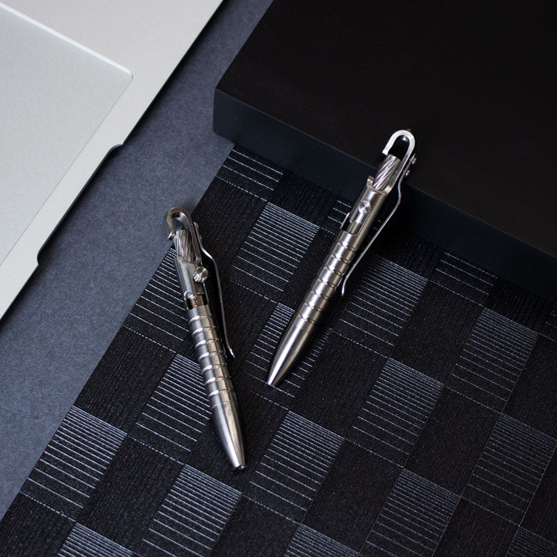 Titanium Bolt Action Tactical Pen – Ultimate GR5 with Waterproof EDC with Secure Hook detail image - detail view 5