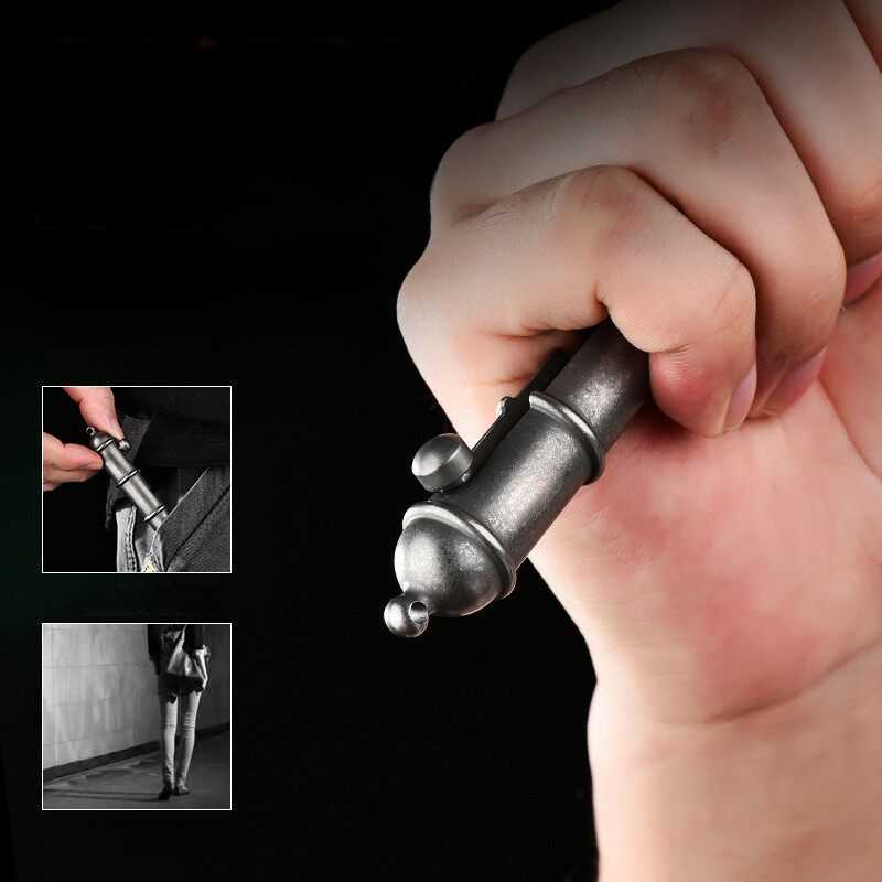 Titanium Bolt Action Tactical Pen – Vintage - EDC Writing & Self-Defense Tool detail image