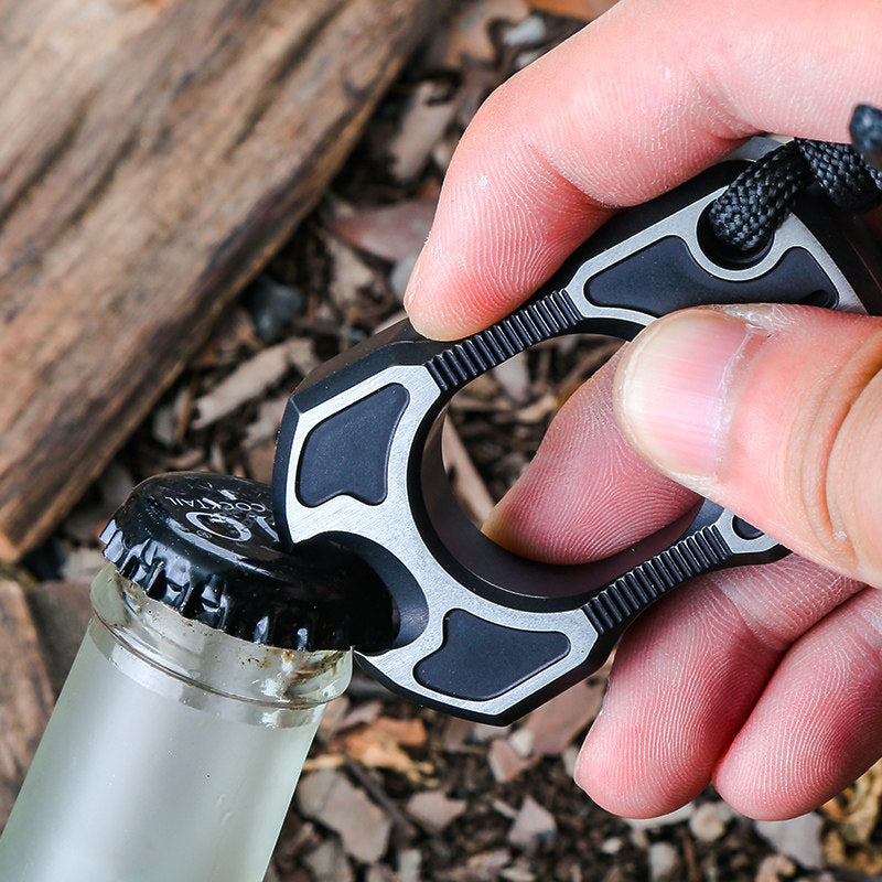 Titanium Bottle Opener Knuckles – EDC with TC4 Ring Multi-Function Self Defense Tool detail image - detail view 4
