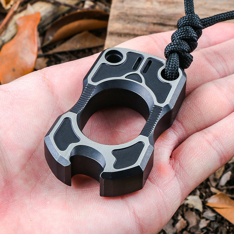Titanium Bottle Opener Knuckles – EDC with TC4 Ring Multi-Function Self Defense Tool detail image - detail view 5