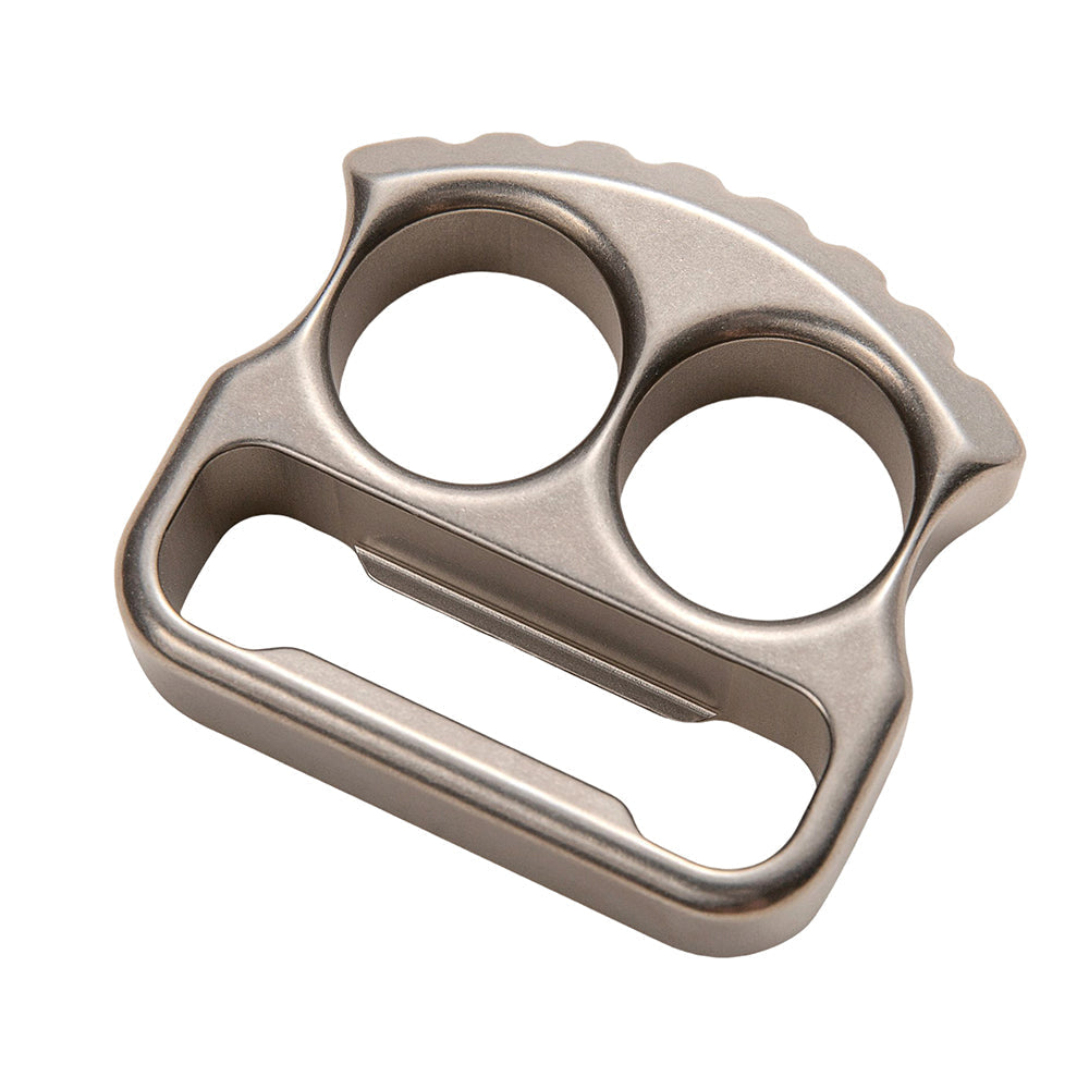 Titanium Bottle Opener Knuckles – EDC with TC4 Two Finger 18mm 115g Sandblasted product image